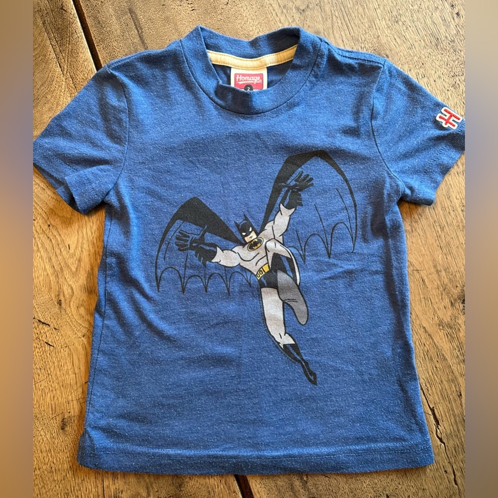EUC Homage Batman Tee in Blue Size 2T.